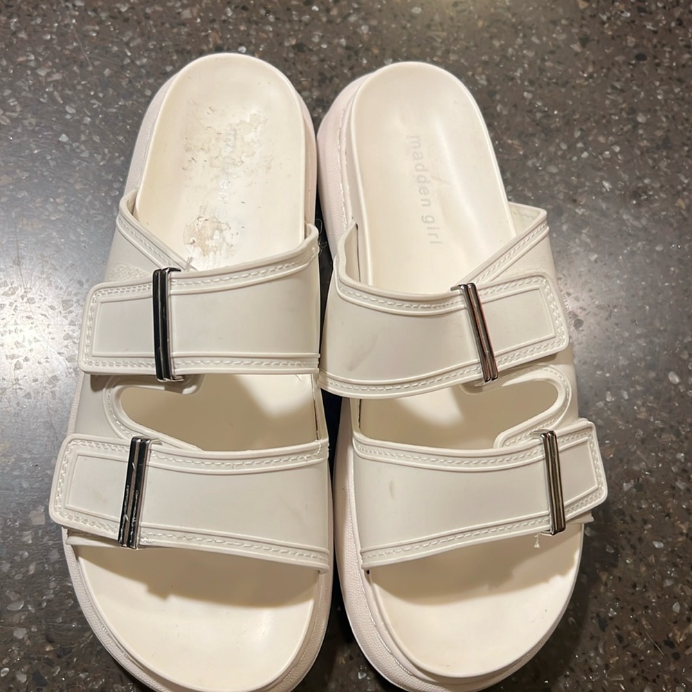 Madden Girl slide on sandals